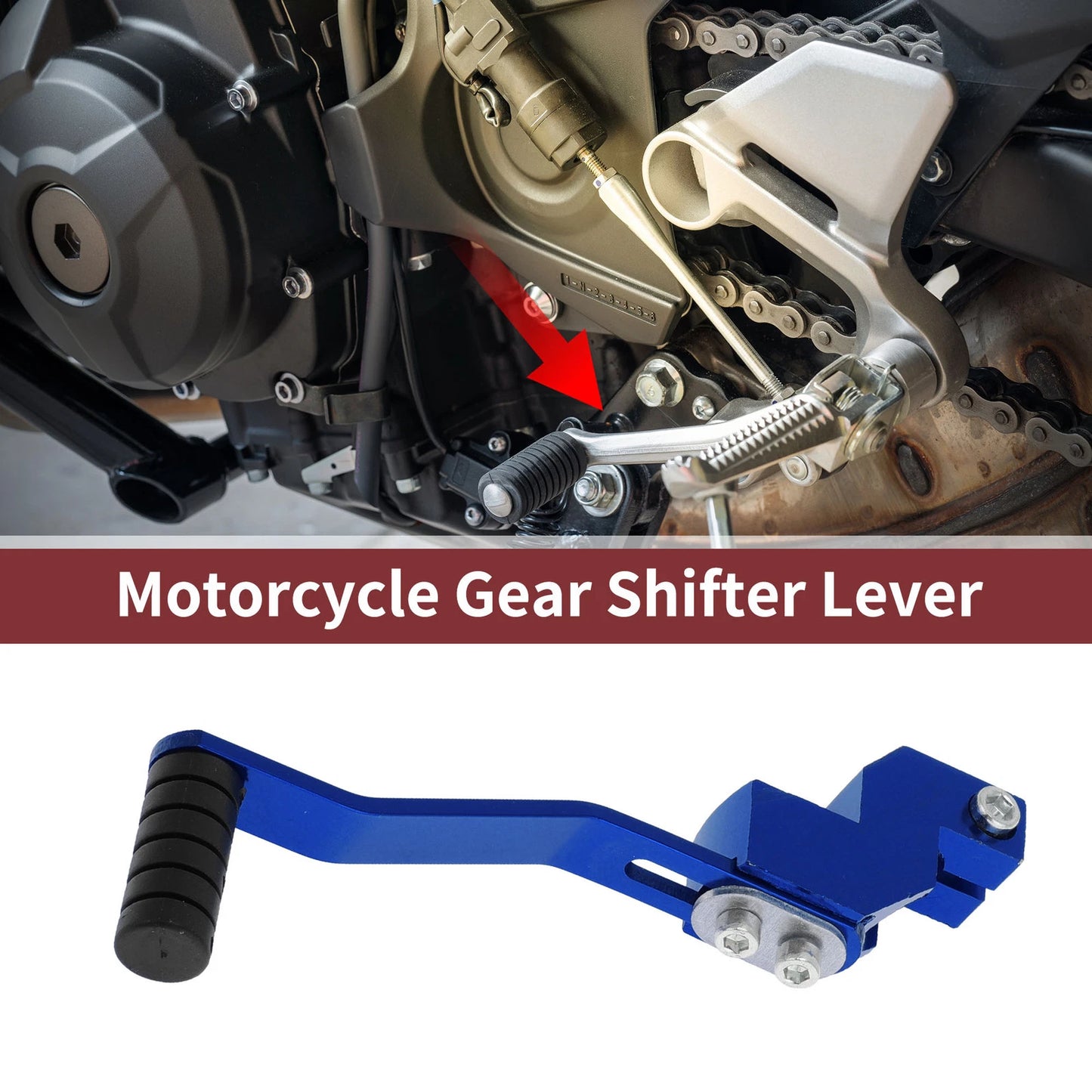 Blue Folding Motorcycle Gear Shifter Lever for Honda CRF250 (2004-2023)
