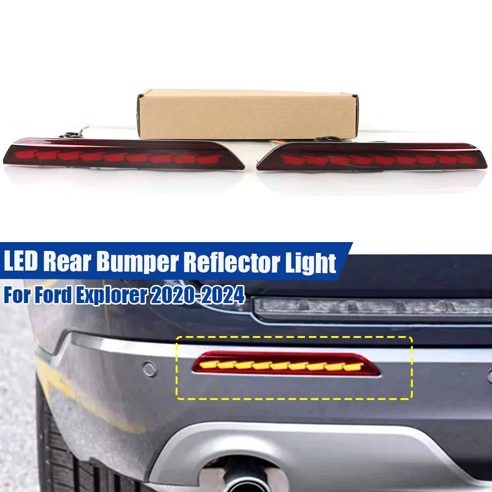Rear Bumper Reflector/Brake/Tail Parking Lights for Ford Explorer (2020–2024)