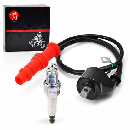 2 x Ignition Coil & Spark Plug for Polaris Magnum 425/500 Xpedition (1997–2006)