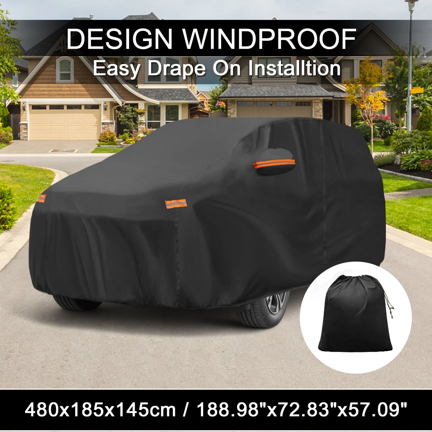 Waterproof 210D PU Car Cover for Toyota BZ4X (2022–2024)
