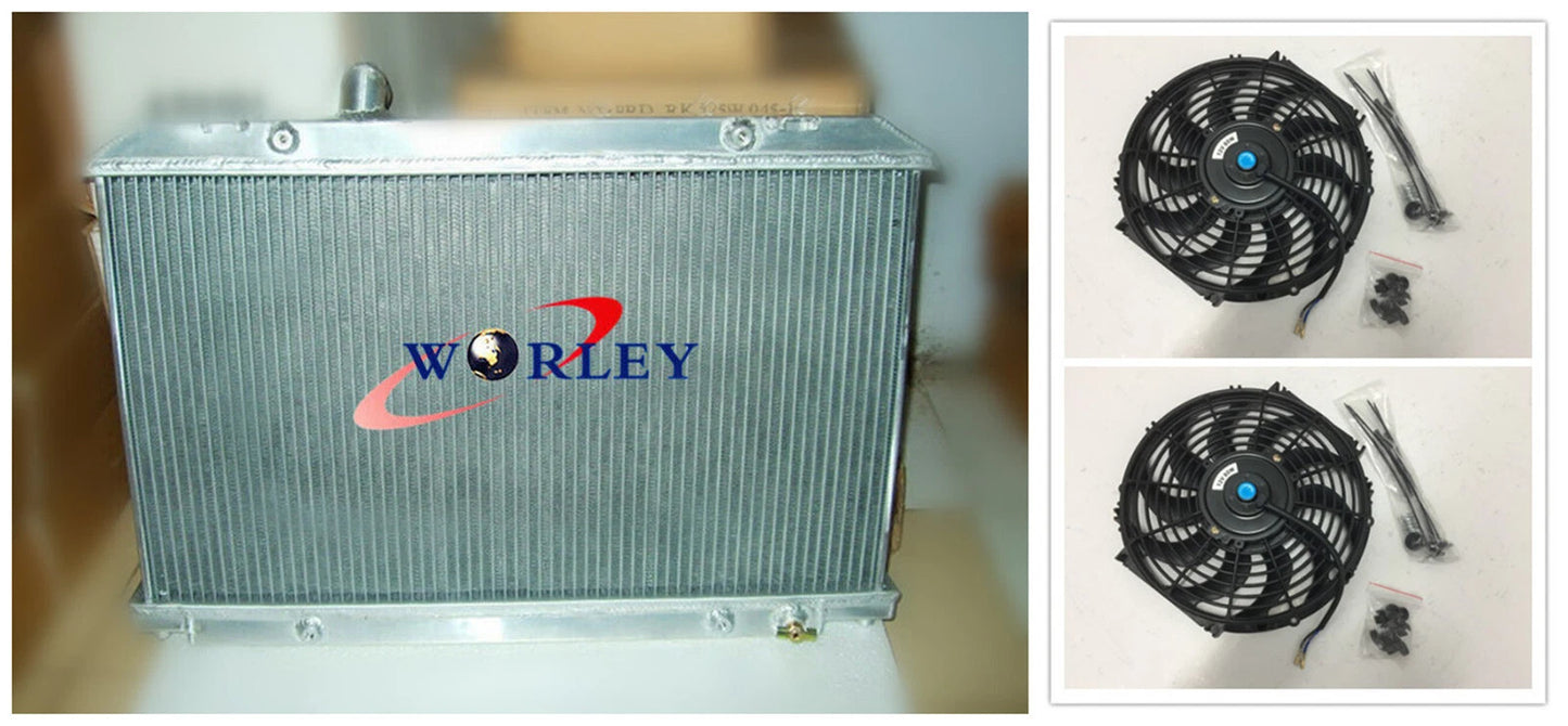 3ROW Radiator + Fan for Mazda RX-8 13B Renesis 1.3L (2003-2012)