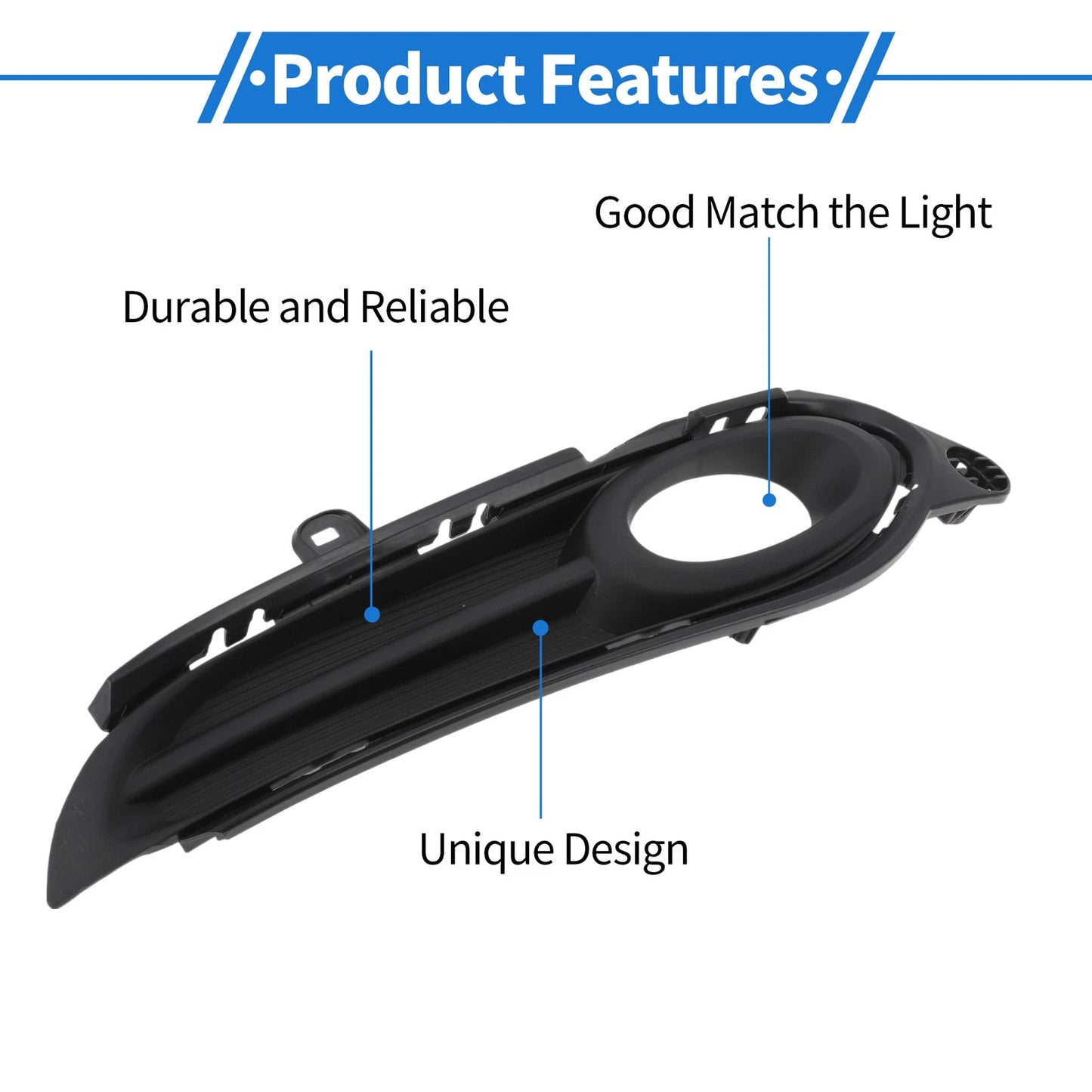 Front Right Fog Light Grill for Honda HR-V (2015-2019)