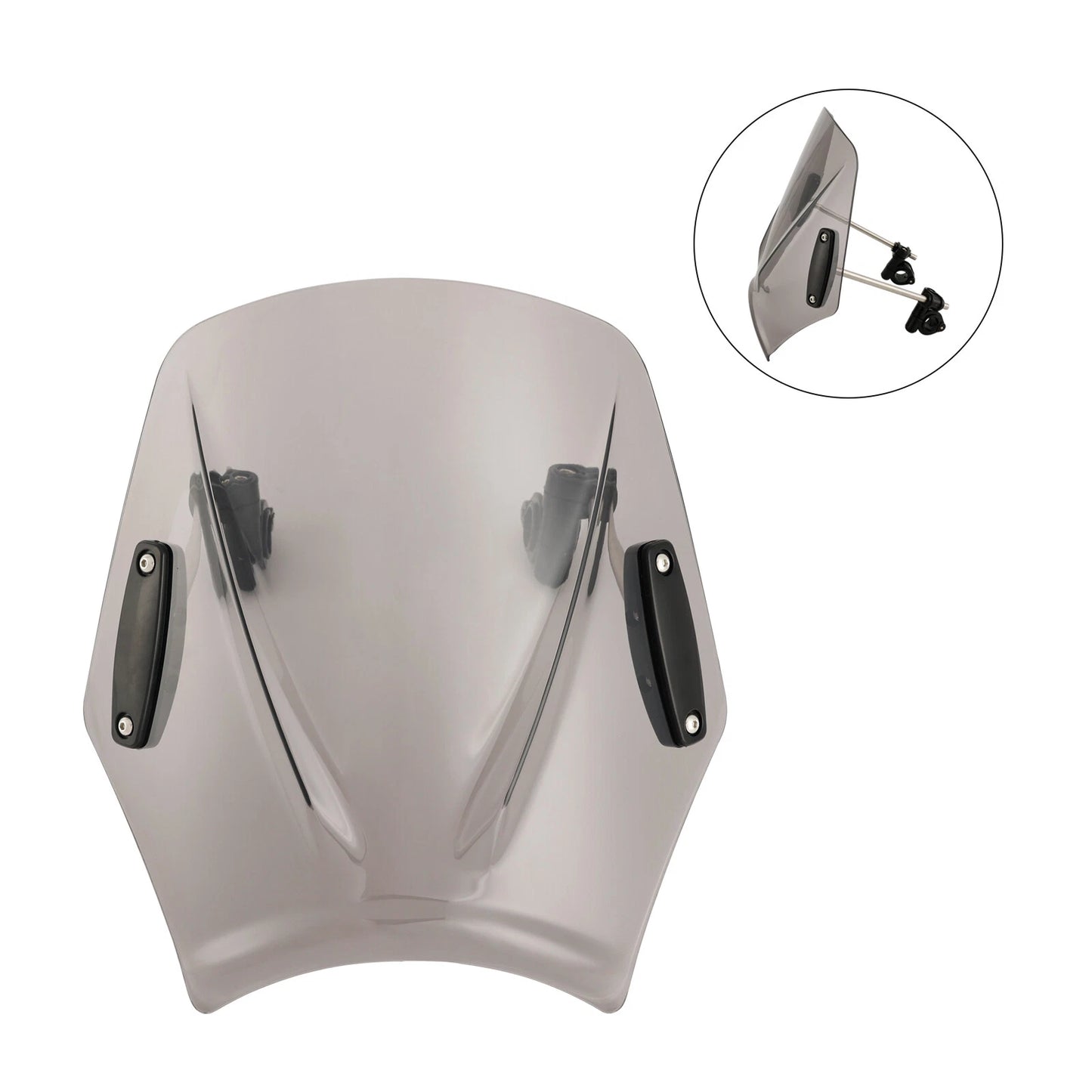 Windshield for motorcycles with 22 mm/7/8" handlebars