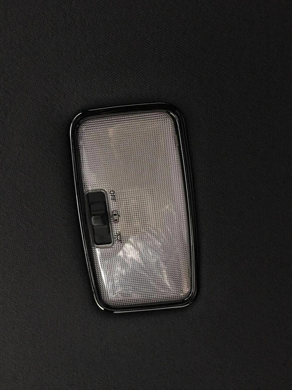 Glossy Black Rear Reading Light Lamp Cover Trim for Toyota C-HR (2018-2023)