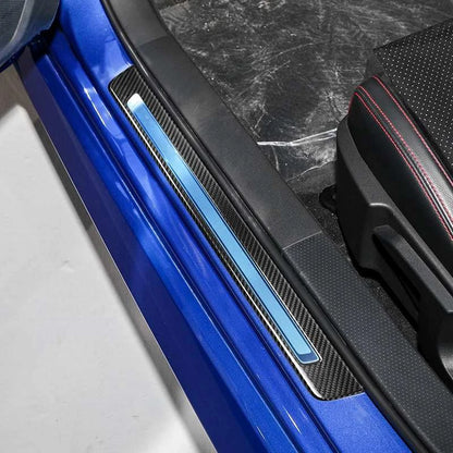 100%  Carbon Fiber Door Sill Cover Trim Strip for Subaru BRZ 2022-2024