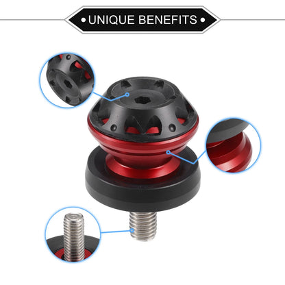 Pair Swingarm Spool 10mm CNC Swing Arm Sliders Stand Red for Motorbike