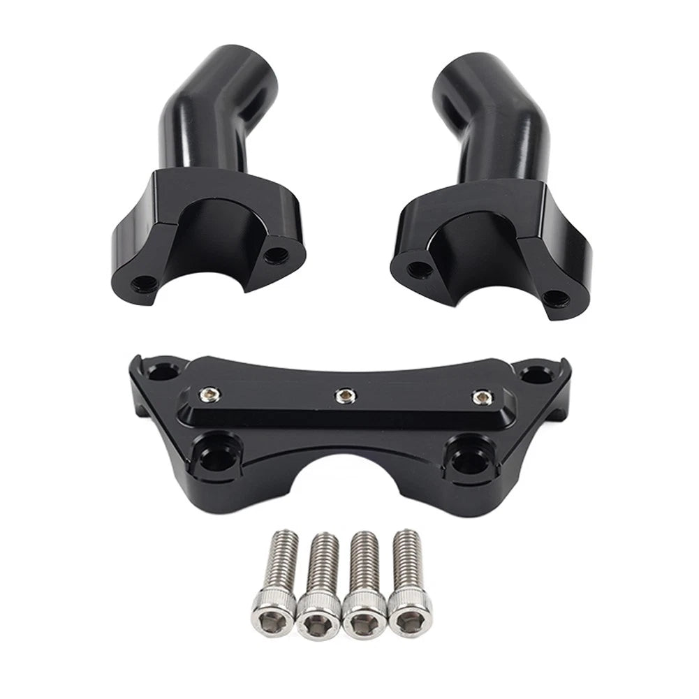 4" Handlebar Risers Top Clamp for Harley Tour Super Sport Glide Softail (2006-2023)