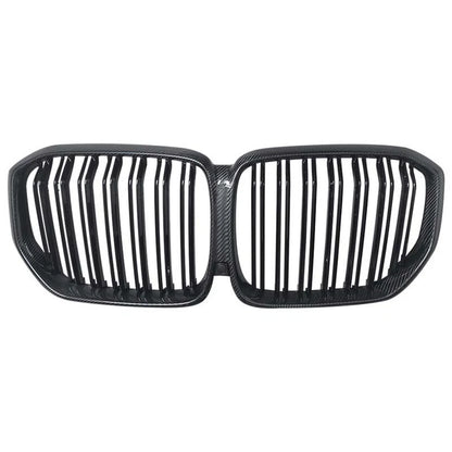 Real Carbon Fiber Front Bumper Grille Grill Cover for BMW X5 G05 2019-2021