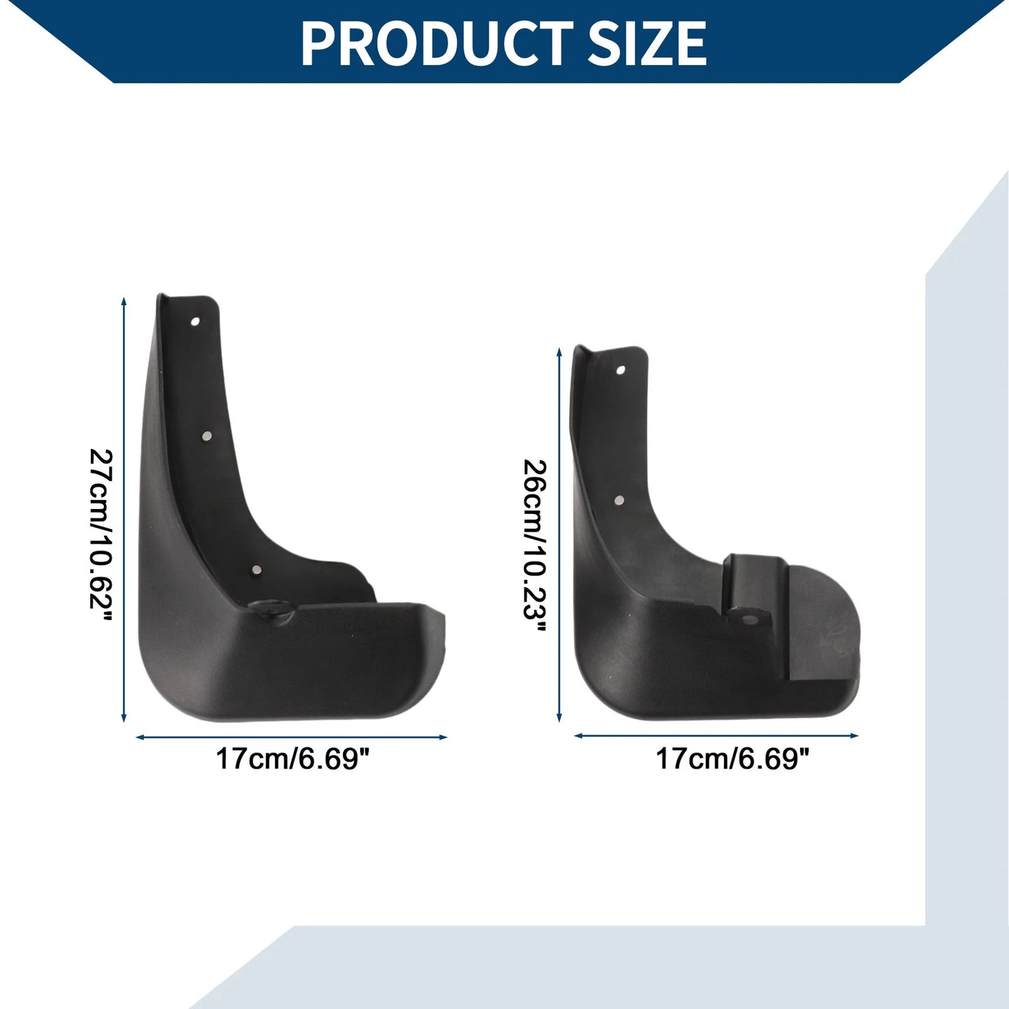 Mud Flaps Splash Guards 1 Set for Toyota Vios (2019-2022)