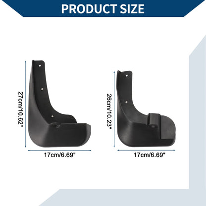 Mud Flaps Splash Guards 1 Set for Toyota Vios (2019-2022)