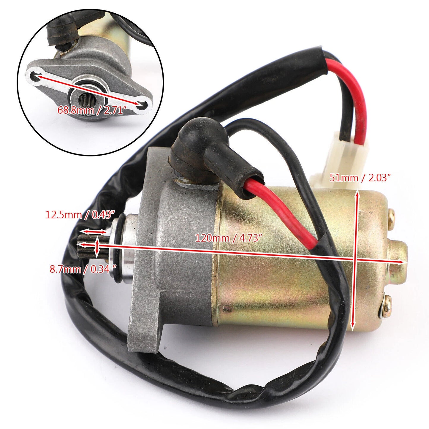 Kawasaki KFX90 KSF90 ATV Starter for 2007-2020 (2007-2020)