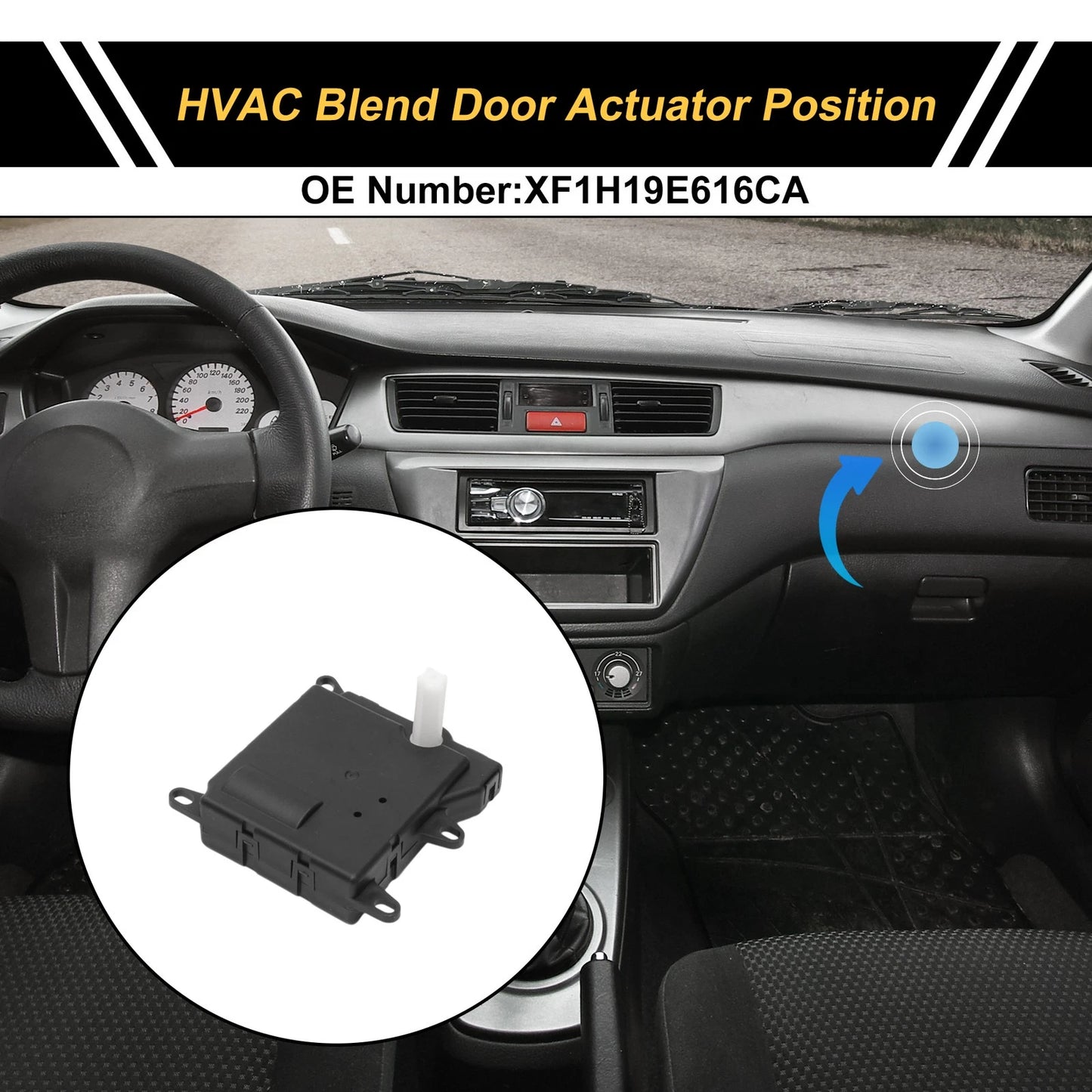 HVAC Heater Blend Door Actuator for Ford Taurus (2005-2007)