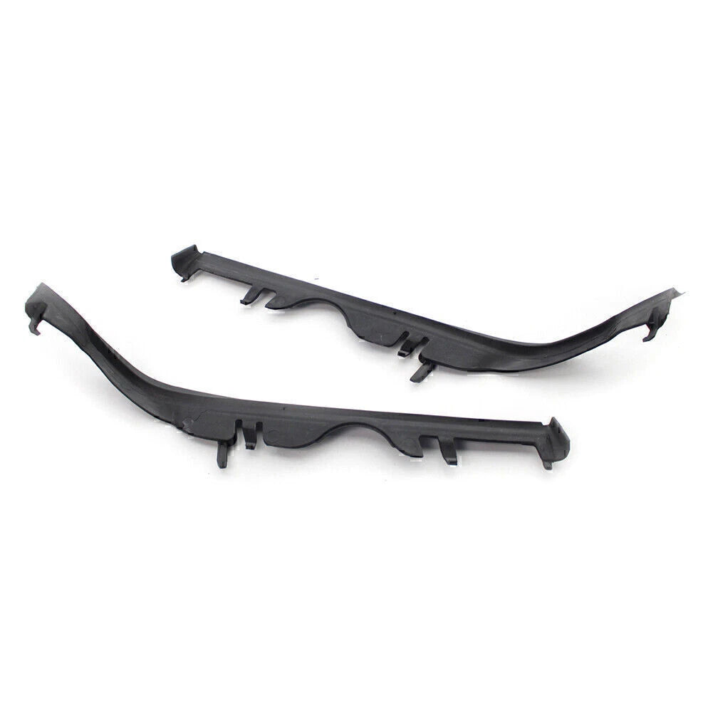 Pair ABS Black Front Upper Headlight Gaskets for BMW 5 Series E39 (1997-2003)
