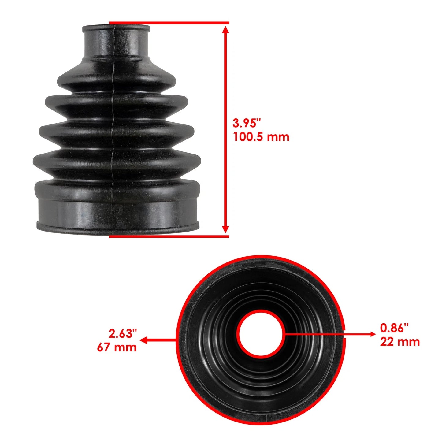 Front/Rear Axle Outboard CV Boot Kit for John Deere XUV590i/S4