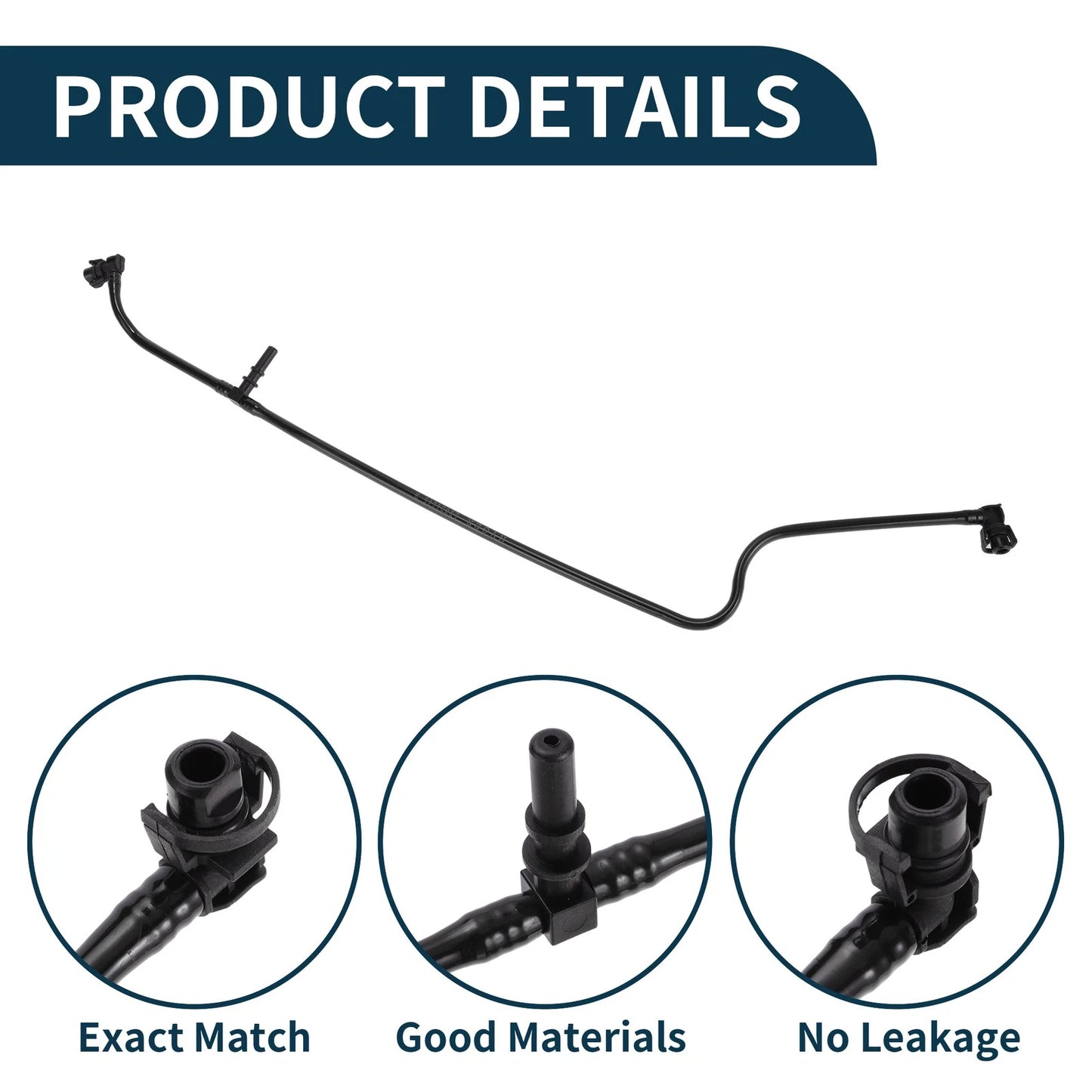 Radiator Hose for Land Rover Range Rover (2013-2021) Rubber Black 1Pc