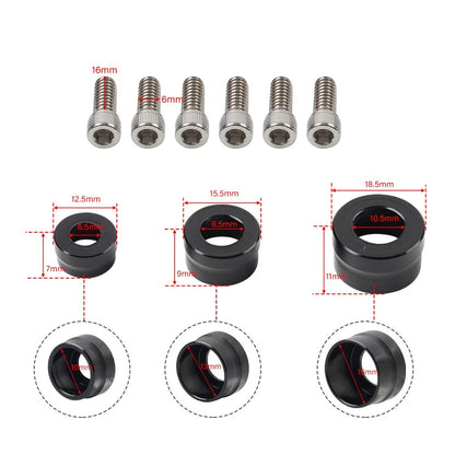 66X Engine Bolt Topper Caps Red for Harley Touring Road Street Glide (2009-2023)