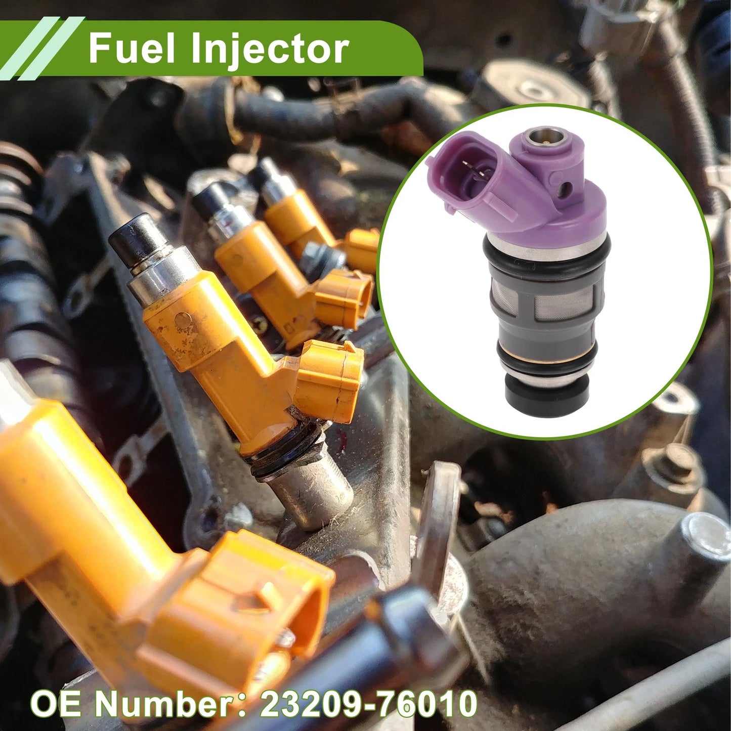 Fuel Injector for Toyota Previa DX, LE 2.4 (1991-1995) 1 Pcs Purple