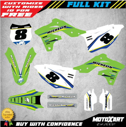 Custom Decal Kit for Kawasaki KXF 250 2013-2016 DELTA STYLE