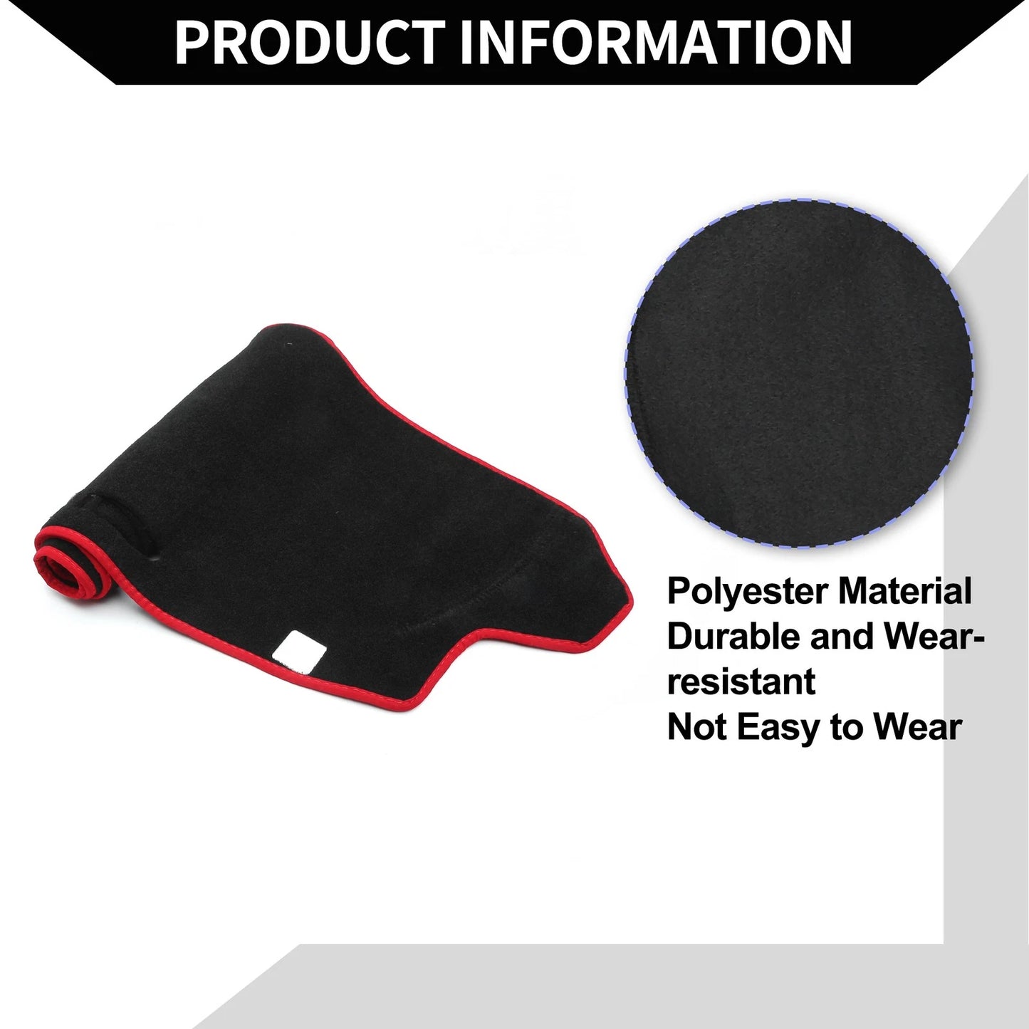 Dashboard Cover Mat for Honda N-BOX JF3/JF4 (2017-2020) Protector Black Red