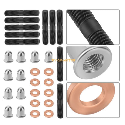 Cylinder Head Studs Kit Acorn Nuts & Washers for Yamaha Banshee 350 (1987–2006)