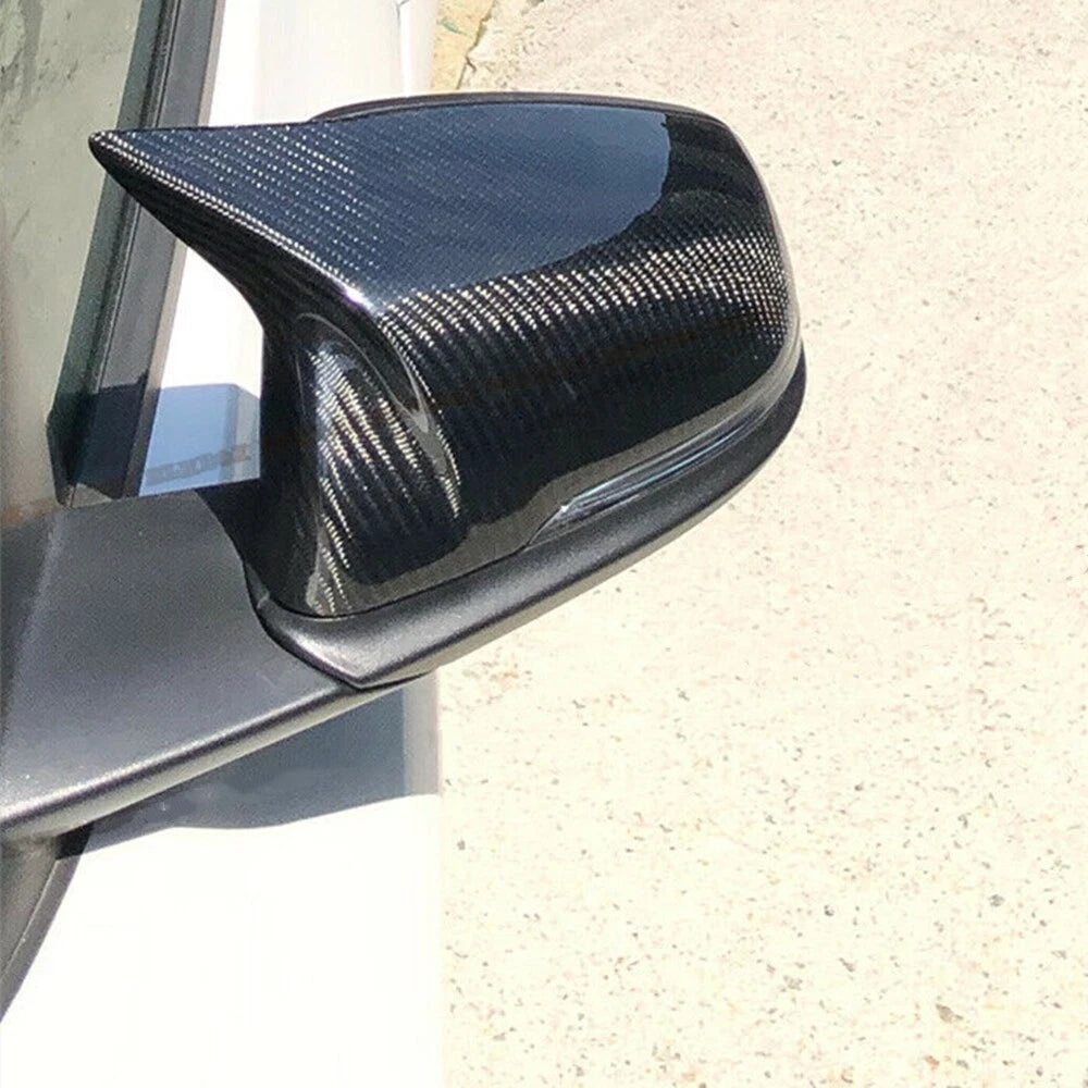 Carbon Fiber Rear Side Door Mirror Covers for Toyota GR Supra (2018-2020)