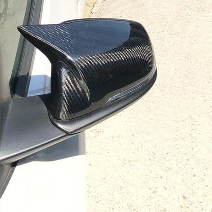 Carbon Fiber Rear Side Door Mirror Covers for Toyota GR Supra (2018-2020)