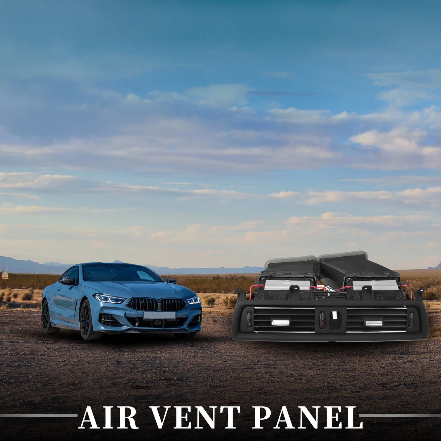Air Vent Panel for BMW 528i 2011-2016 AC Grille Black