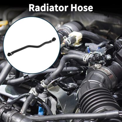 Radiator Hose for BMW 640i Rubber Coolant Pipe Black 1 Pc