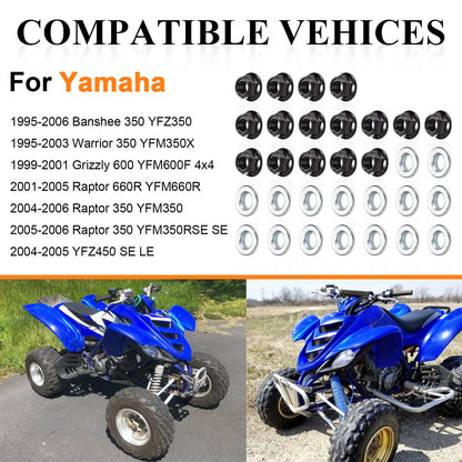 Wheel Lug Nuts Washers Kit for Yamaha Banshee 350