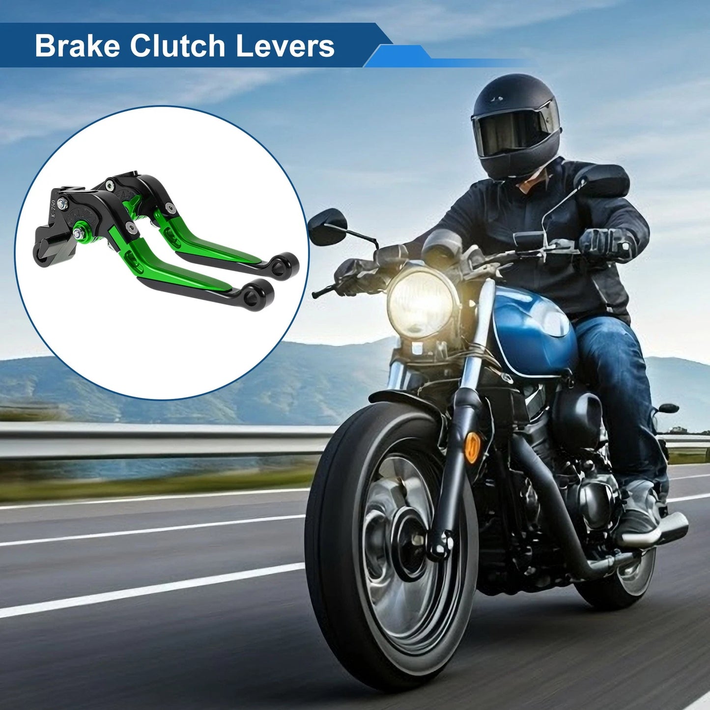 Brake/Clutch Lever Adjustable Short Long for Kawasaki NINJA650R (2006–2012)