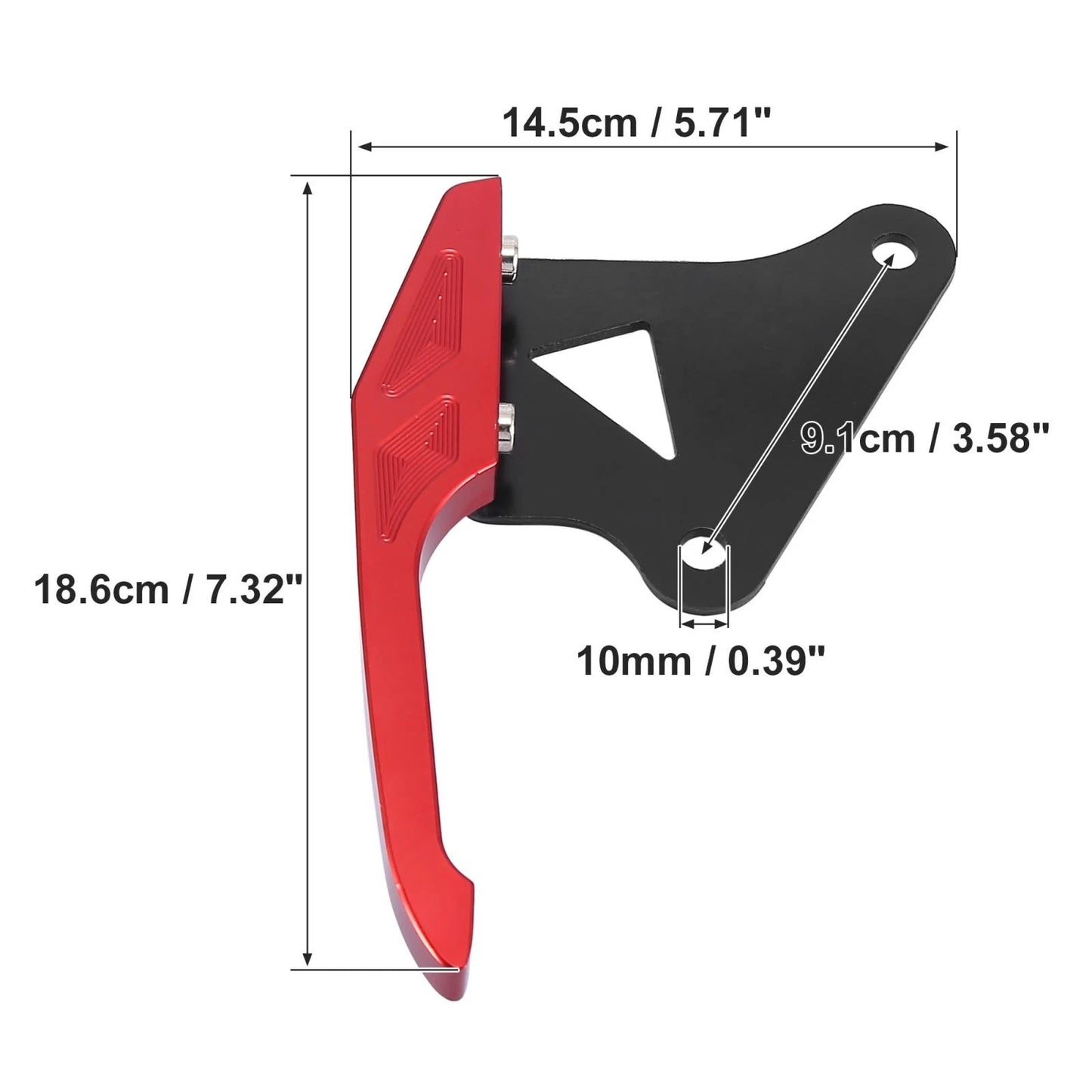 Red Rear Seat Grab Rail Handle for Honda MSX125 (2013-2023)