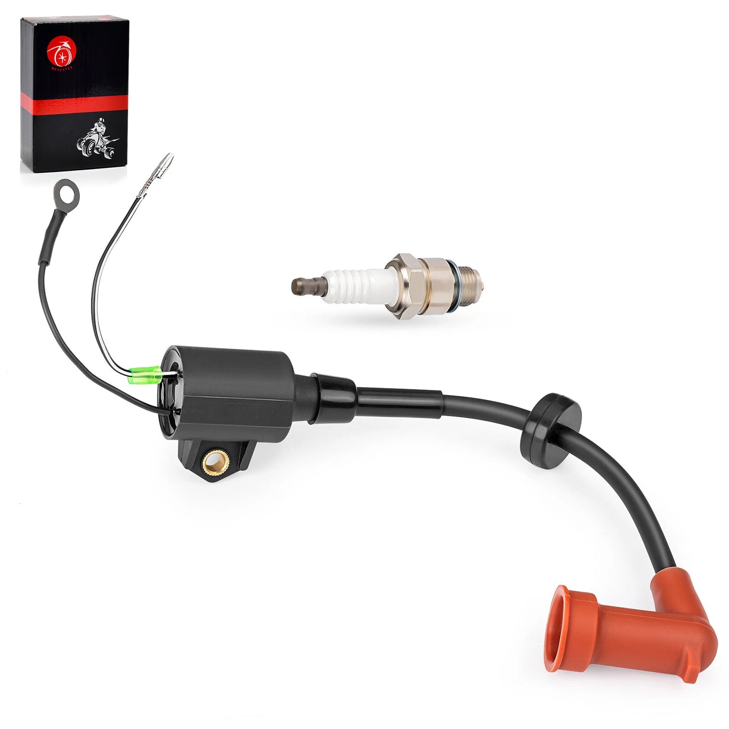 Ignition Coil & Spark Plug for Yamaha Outboard 2-Stroke 9.9-250HP