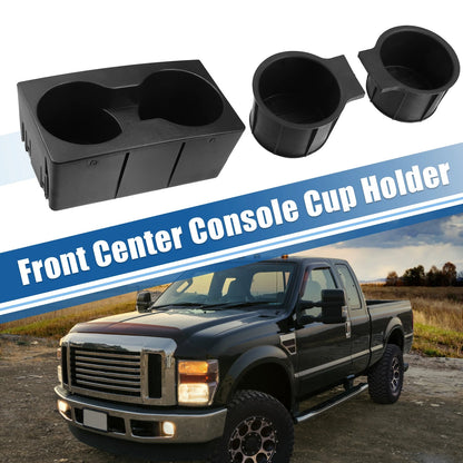 Front Center Console Cup Holder Insert for Ford F250 F350 (2011-2016)