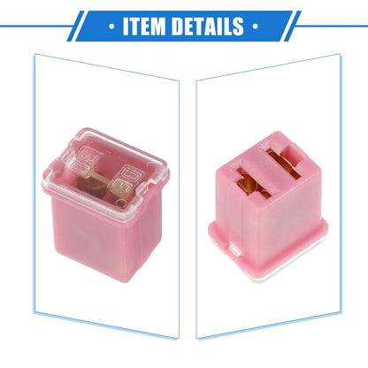 10 Pcs Mini Box Shaped Fuse 30 Amps for Pickup Trucks & Cars (Various Years)