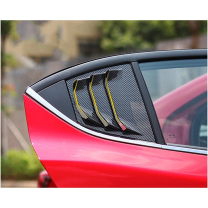 2 x Rear Window Louvers Covers for Mazda 3 Axela (2014-2018)