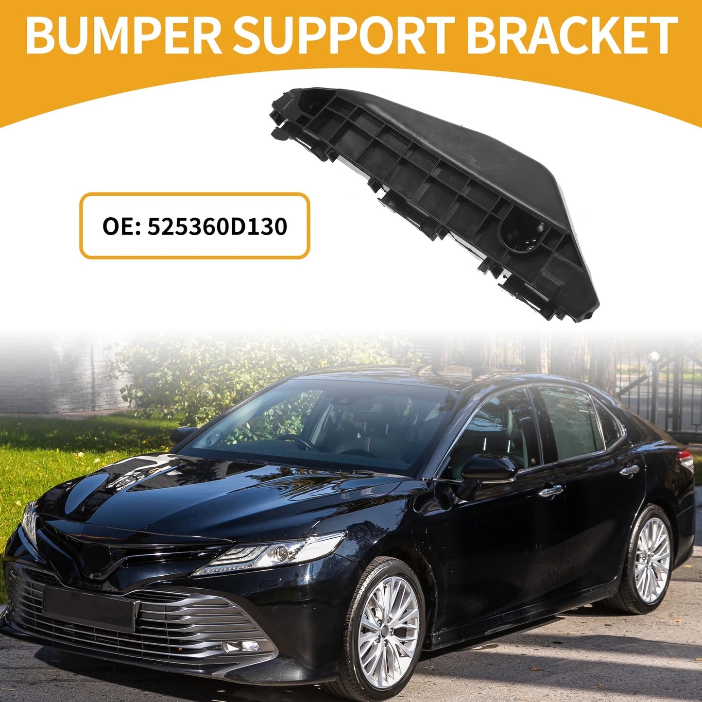 1 Pc LH Side Bumper Support Bracket for Toyota Yaris Hatchback (2013–2016)