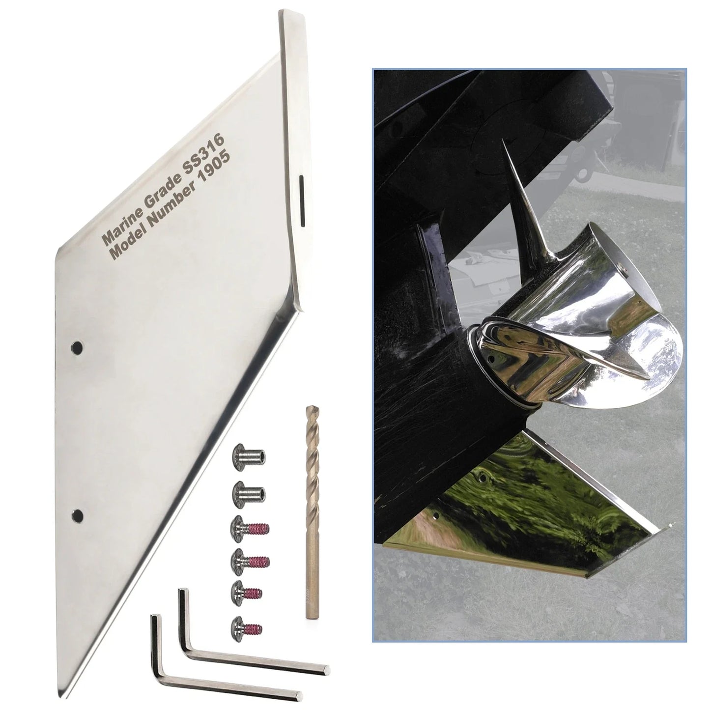 SkegGuard Skeg Protector for Mercury Mariner 2T Optimax/Pro XS