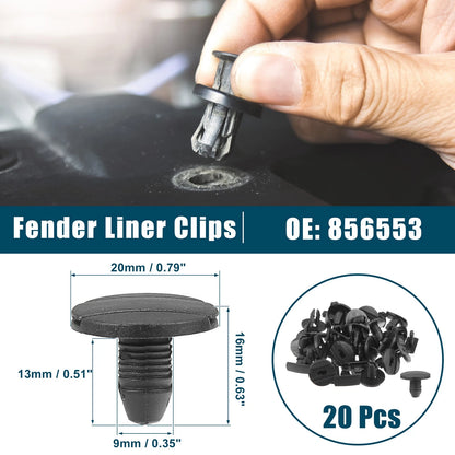 20 x Fender Liner Clips for Peugeot 206 307 (2000-2007)