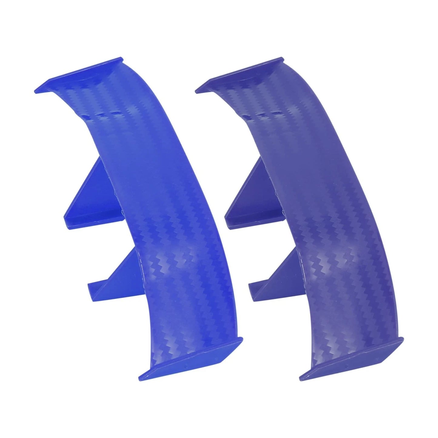 3 x Universal Mini Spoiler Wing Tail Decoration Blue ABS for Car