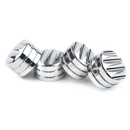 4 x Chrome Head Bolt Cover Caps for Harley Twin Cam (1999-2023)