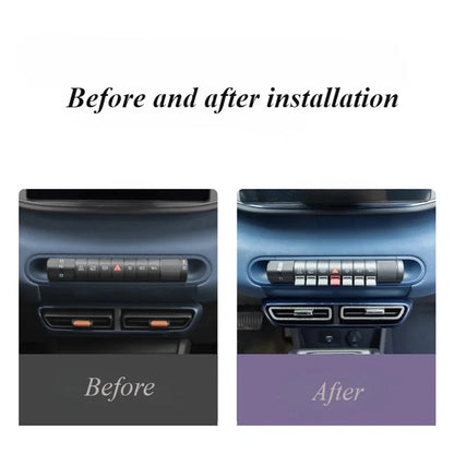 Air Conditioning Control Button Paddle Sticker Knob for BYD Dolphin (2021-2023)