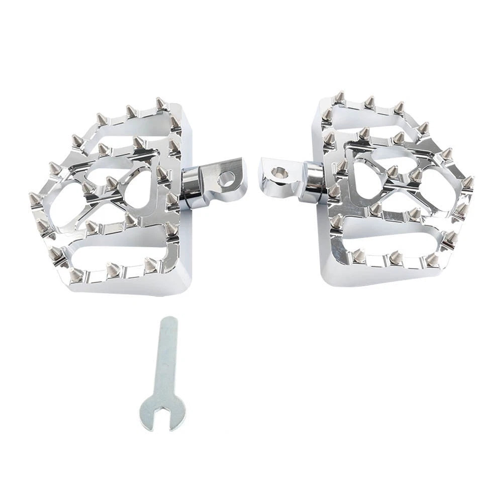 Wide MX Style Footpegs for Harley Touring Sportster Softail Dyna
