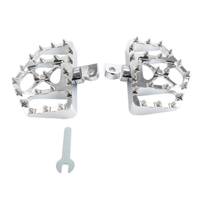Wide MX Style Footpegs for Harley Touring Sportster Softail Dyna