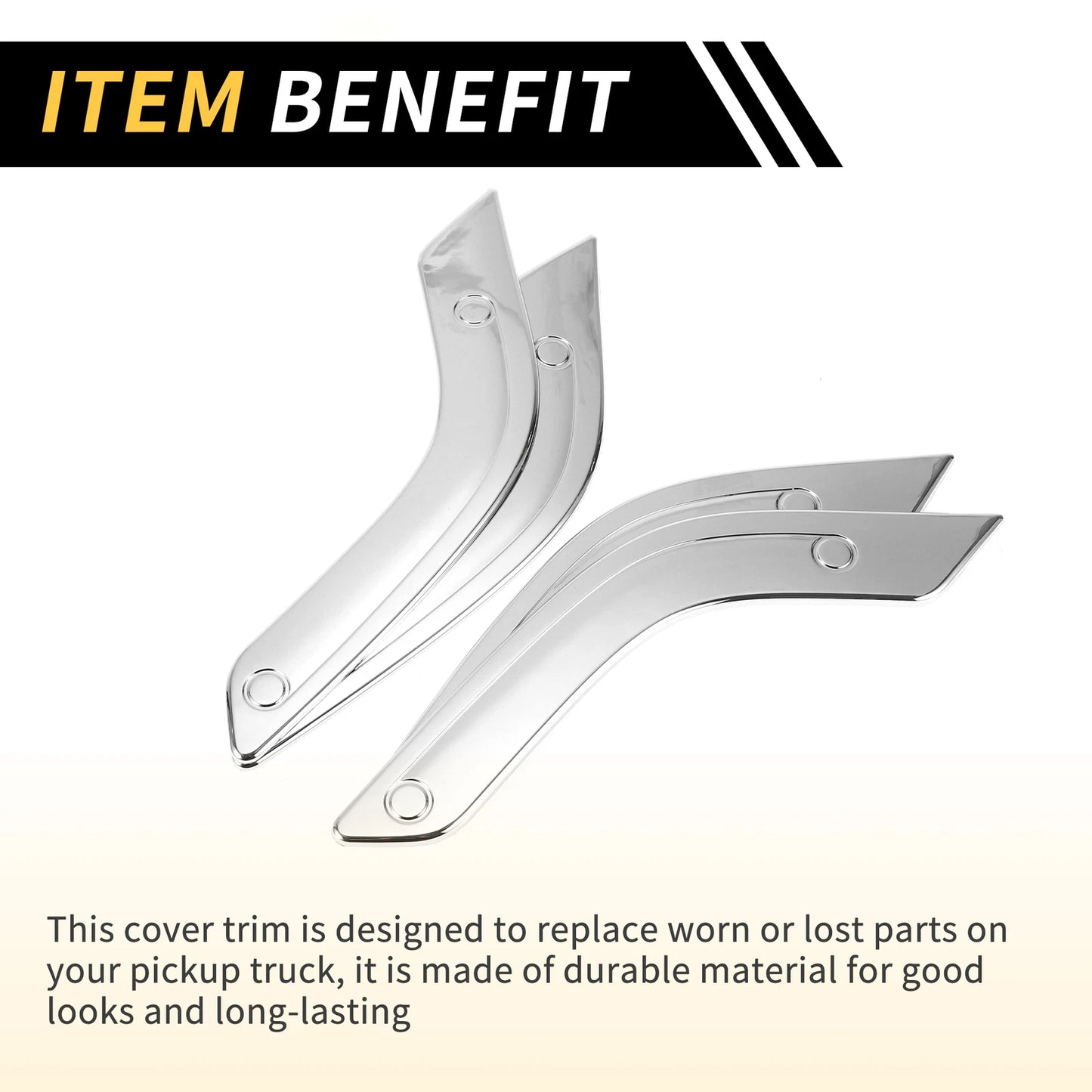 Front Rear Door Handle Bezel Cover Trims for Jeep Wrangler JK (2007-2018)