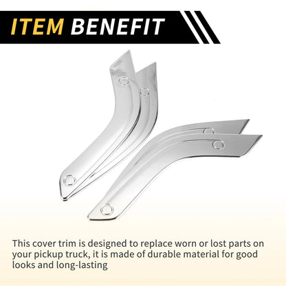 Front Rear Door Handle Bezel Cover Trims for Jeep Wrangler JK (2007-2018)