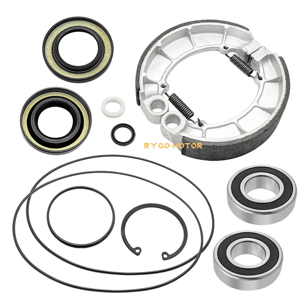 Rear Brake Drum Bearing Seals Shoes for Honda Foreman Rubicon 500 TRX500F