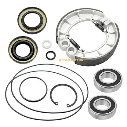 Rear Brake Drum Bearing Seals Shoes for Honda Foreman Rubicon 500 TRX500F