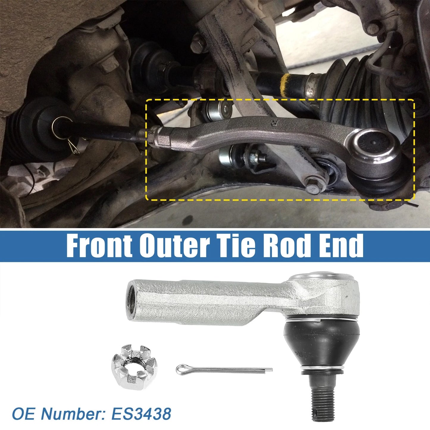 Front Outer Tie Rod Ends for Nissan Altima (2002-2012)