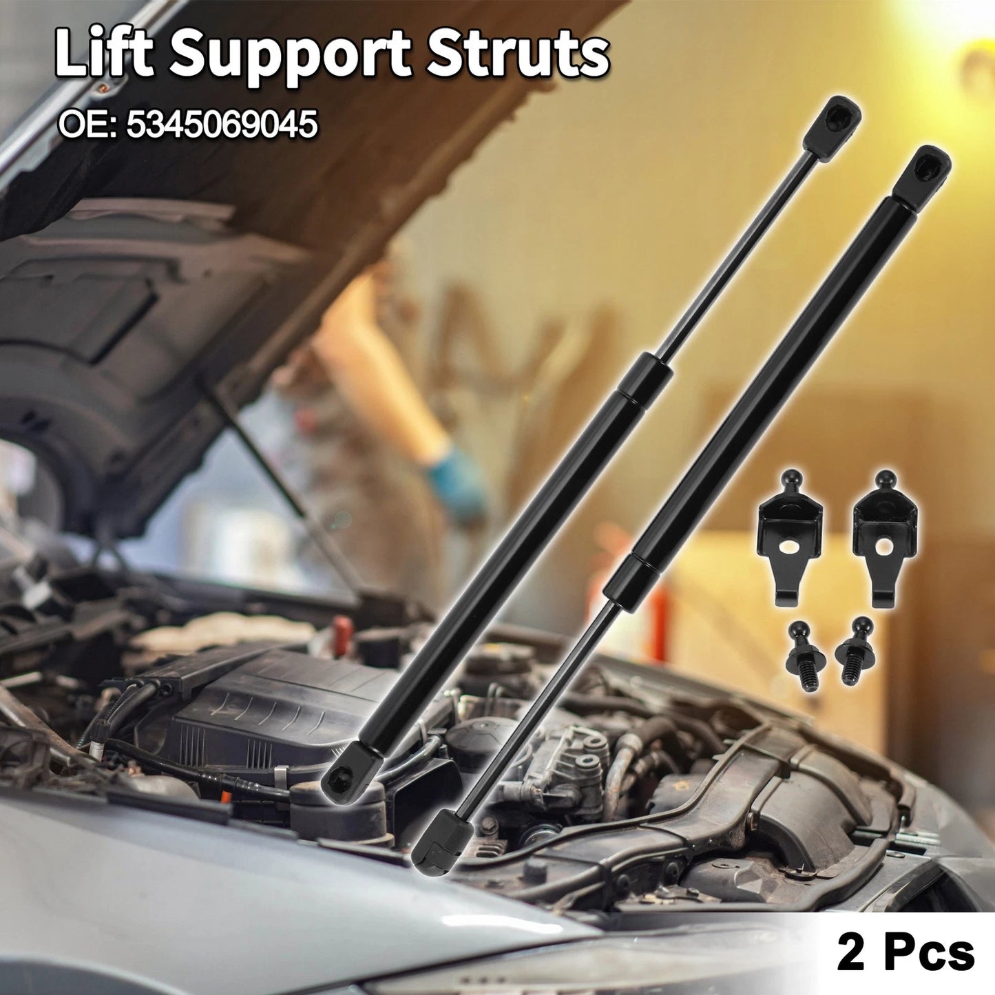 Bonnet Lift Supports Struts for Toyota Camry CE/LE/XLE Sedan (2002-2006)