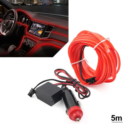 5m Car Interior LED Strip Lights for Universal Vehicles